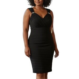 18w NWT Elegant Black Sleeveless Dress - Dressbarn